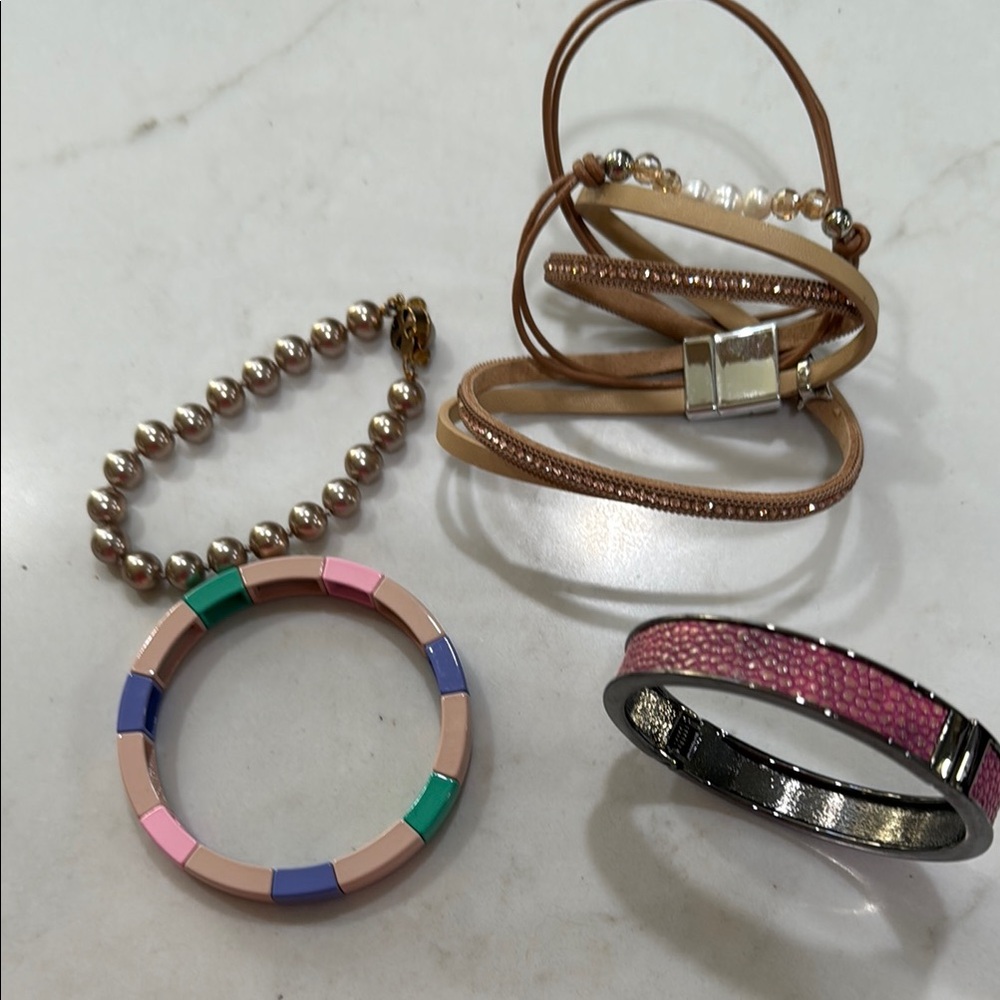 Elegant Multi-Color Bracelet Set